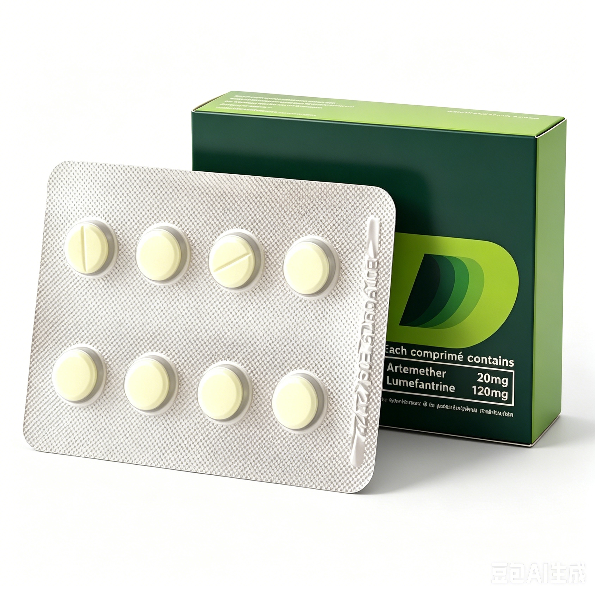 20+120mg Artemether and Lumefantrine Tablets