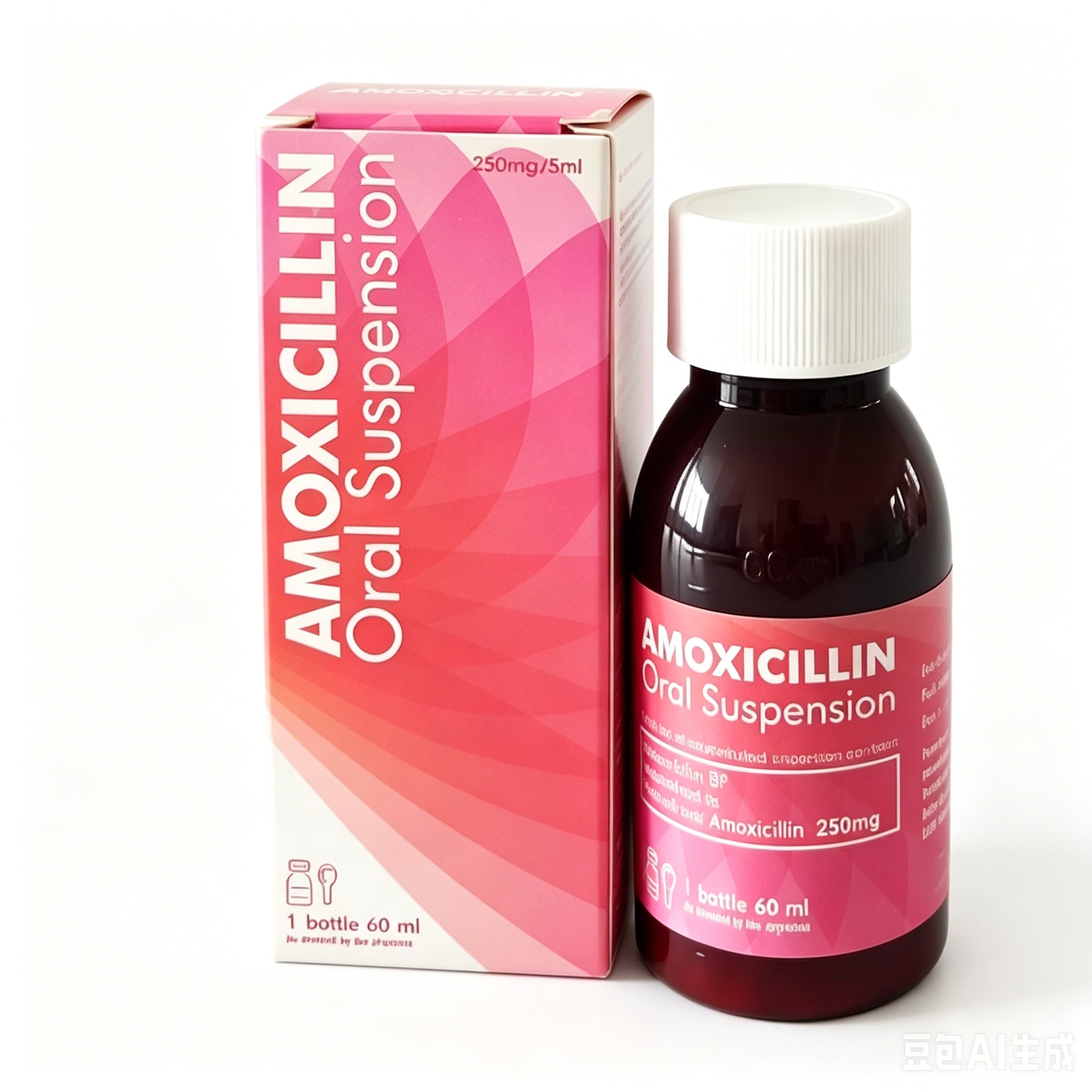250mg 5ml, 60ml Amoxicillin Oral Suspension
