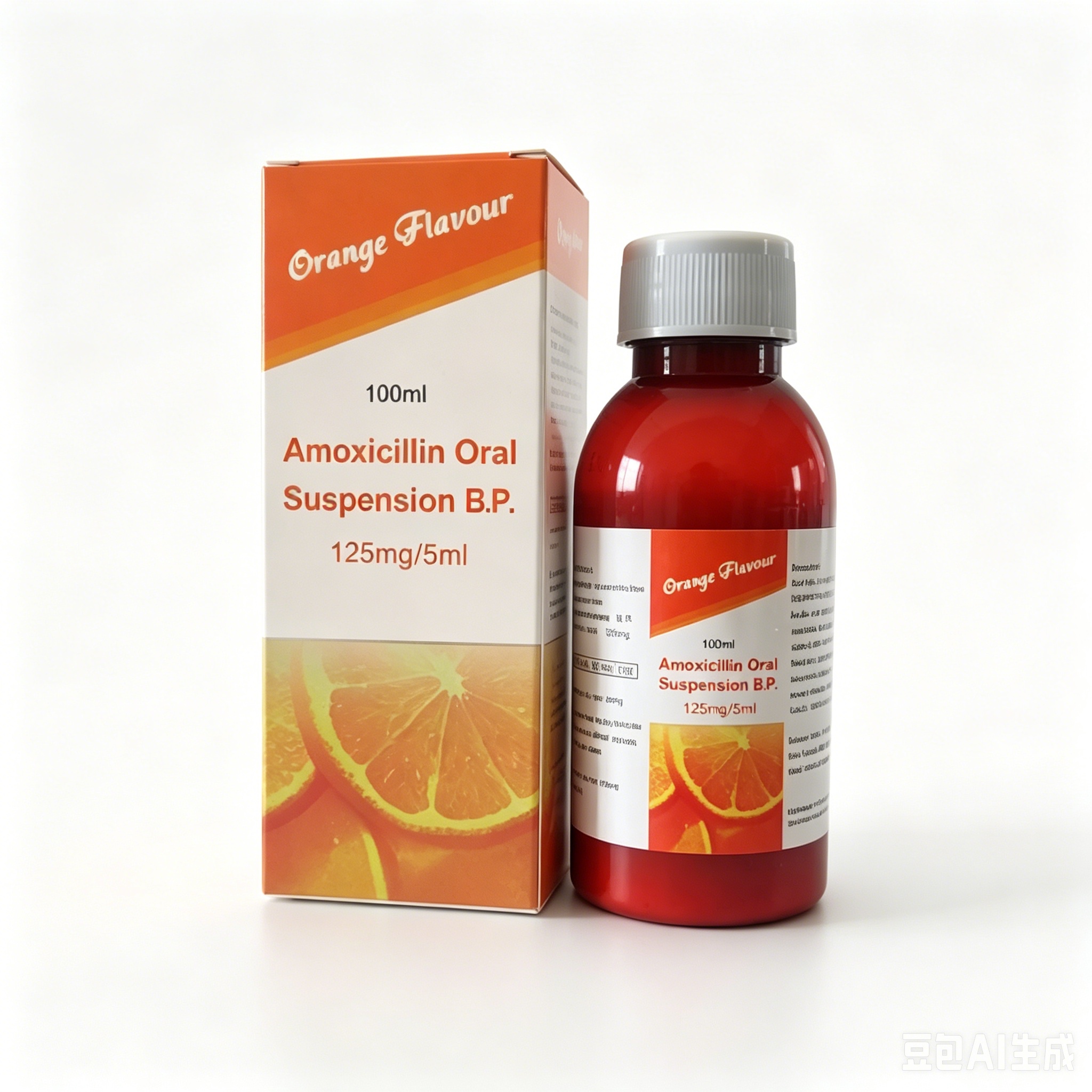 125mg 5ml,100ml Amoxicillin Oral Suspension
